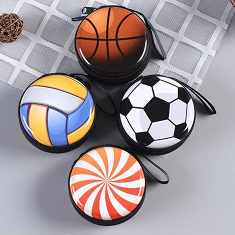 

Creative Basketball Football Pattern Coin Purse for Kid Boys Girls Gift Fashion Change Purses Mini Wallets Zipper Storage Box