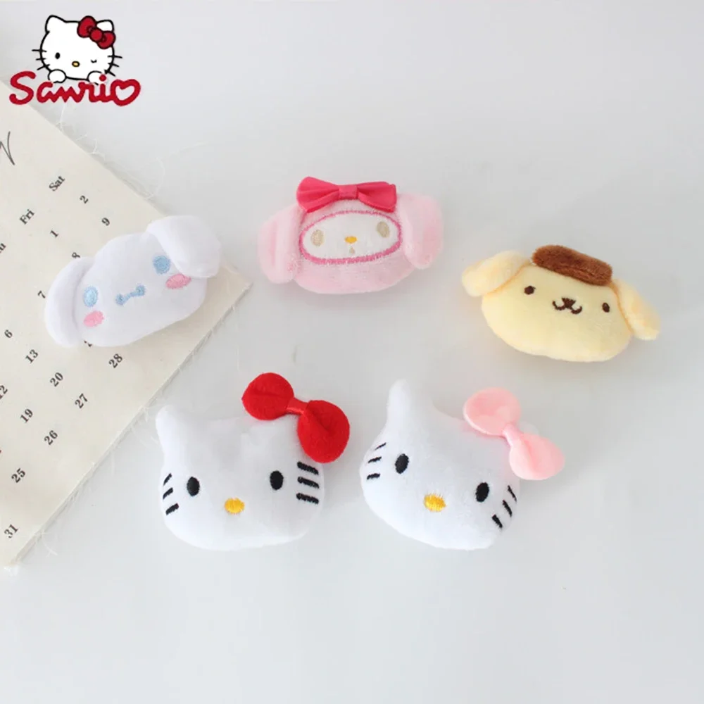 Мультяшная брошь Sanrio Hello Kitty 7 см в виде милой мелодии в виде коричной мелодии, булавка для сумки, рюкзака, подвеска, украшение, аксессуары