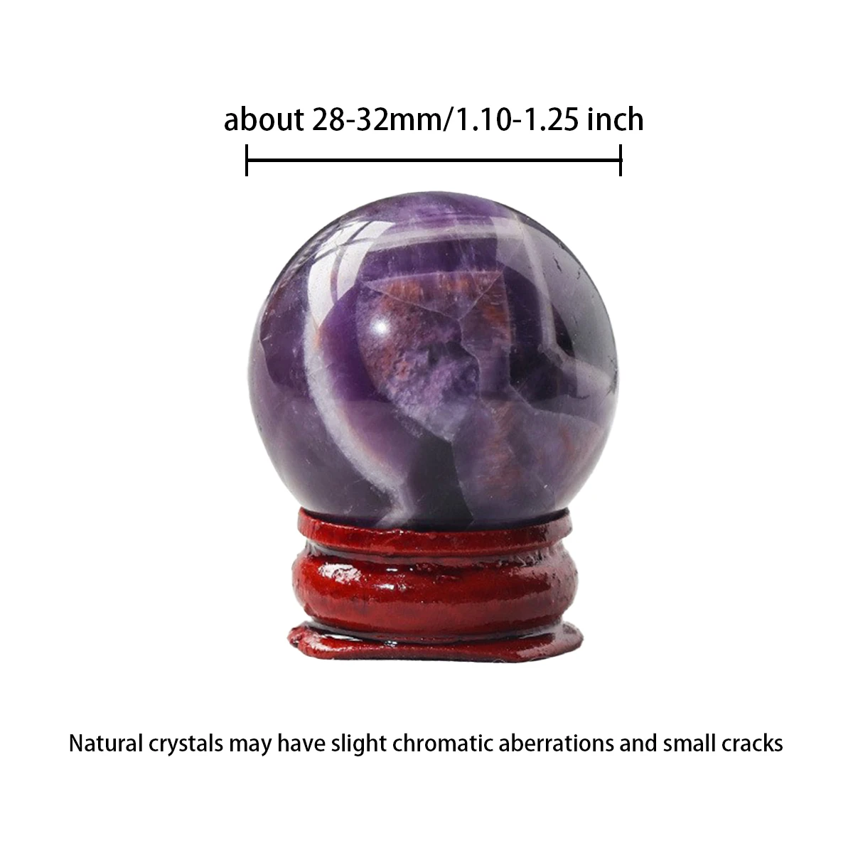 9pcs/box Natural Amethyst crystal ball Healing Rose quartz Reiki phere Wicca Chakra Massage Globe Trinket Decor With Stand