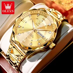 OLEVS High Quality Luxury Quartz Watch for Men New Original Fashion Male Watch Waterproof Calendar Luminous Men's Wrist Watches