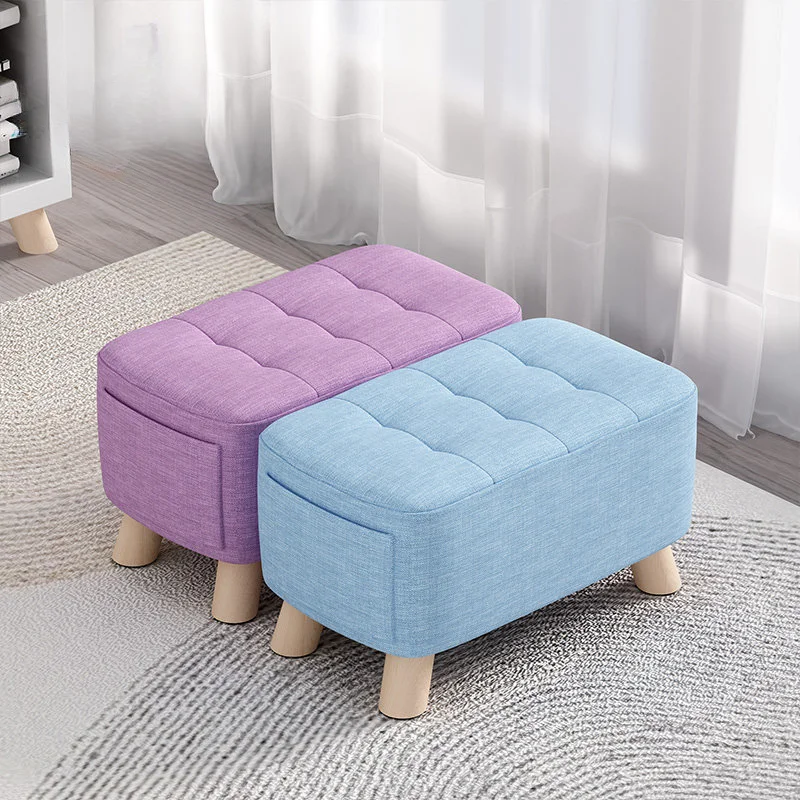 

Minimalist Nordic Vanity Chair Step Stool Portable Pouffe Adult Office Footrest Chair Coffee Table Reposapies Home Furniture