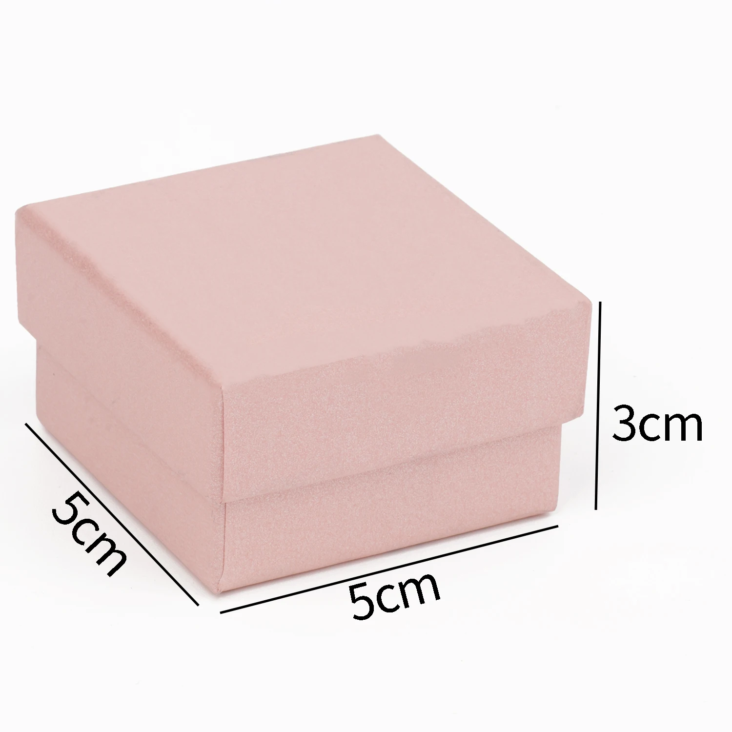 1pcs Multi Size Square Pink  Kraft Paper Packaging Box Necklace Jewelry Gifts Box Ring Earring Jewelry Gift Box Reusable Suppliy