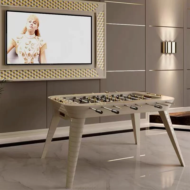 High Quality MDF Retractable Indoor Soccer Table Home Entertainment Football Game with Retractable Design