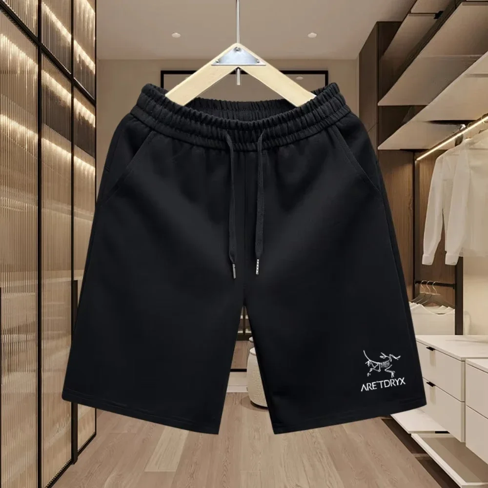 

Мужские шорты, летние брюки, женские шорты, модные роскошные брендовые шорты из чистого хлопка для отдыха, отпуска, уличного тренда, унисекс, Harajuku Moto