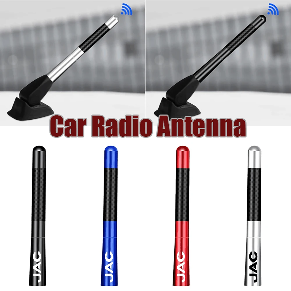 12cm Carbon Fiber Car Radio Antenna for JAC Stubby Mast Roof Aerial Accessories Signal Receiving