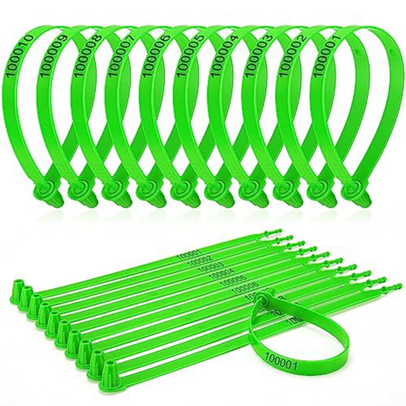 1000Pcs Security Seal Tamper Security Lock For Trailer Logistic Shipping Packaging Shipping Green