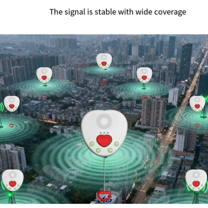 B29C-Two-Way AI Voice Elderly Alarm System,Nursing Home Wireless SOS Call Device,Voice Alarm,Stable Signal EU Plug