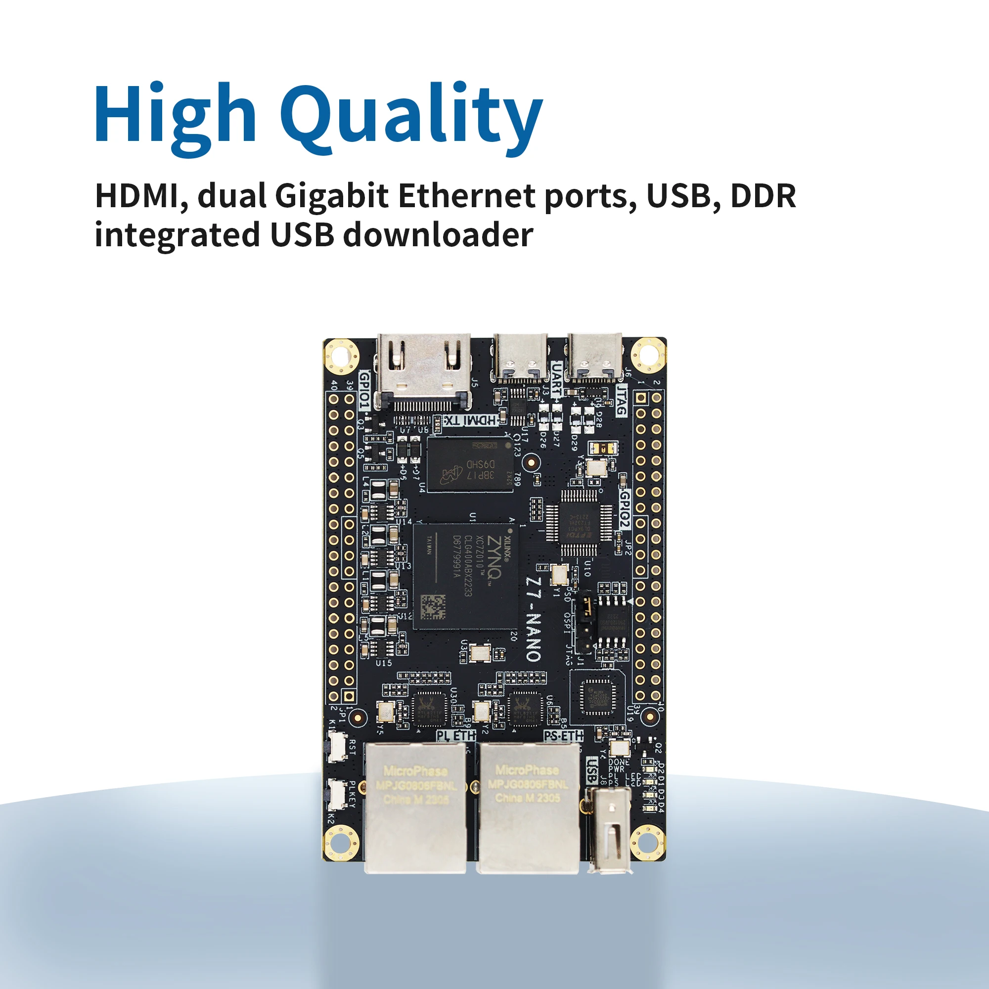Microphase Z7-Nano XILINX FPGA Development Board ZYNQ Core Board 7020 7010 PYNQ Dual Network Port