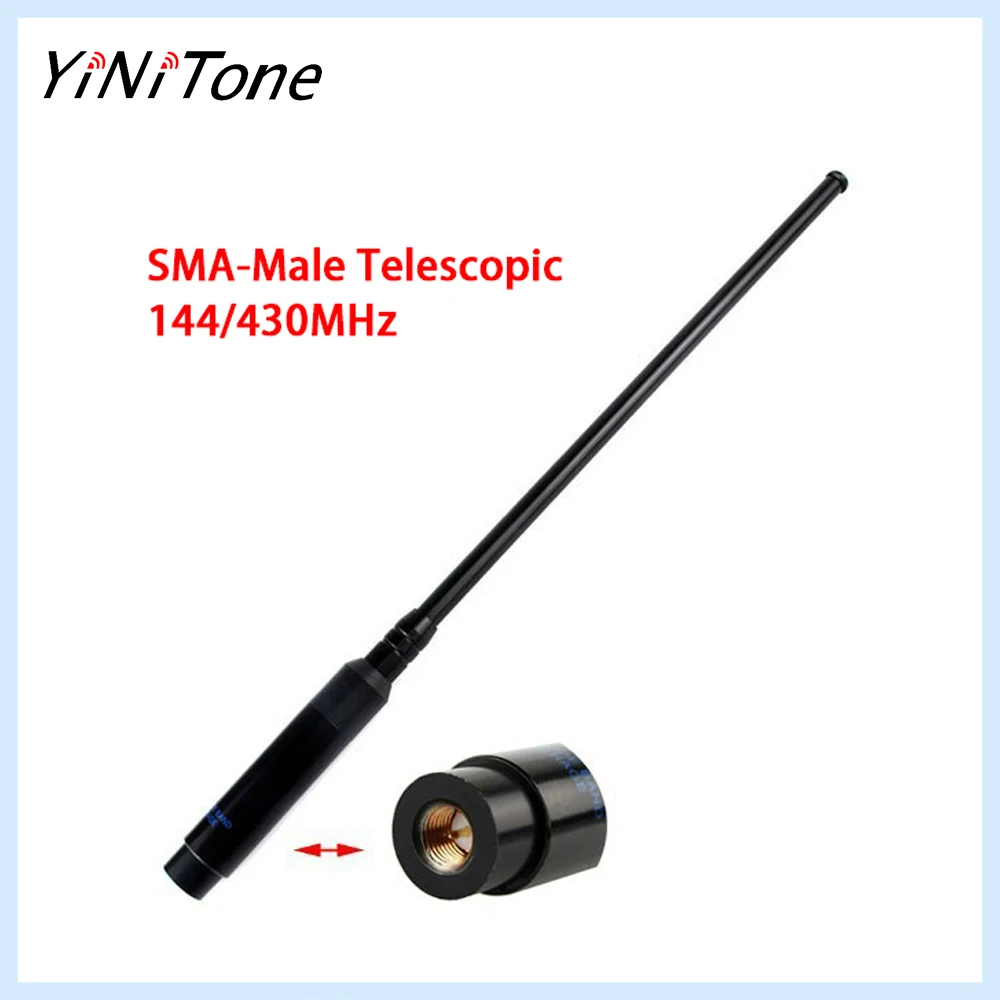 

RH-660S YAESU Walkie Talkie Telescopic Antenna SMA-Male 144/430MHz Dual Band for VX-3R VX-5R VX-6R VX-7R VX-8R Ham Radio