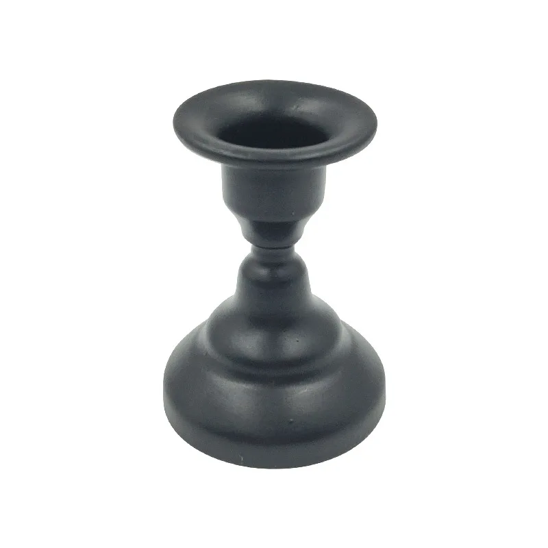 Durable Gold Iron Candlestick Holder Modern Minimalist Metal Candle Base For Home Interior Romantic Dinner Decor