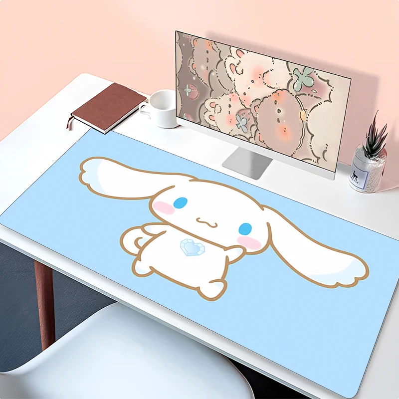 Kawaii Computer Varmilo Keyboard C-cinnamoroll Mouse Pad Anime Gaming Accessories Table XXL Gamer Carpet Desk Mat  Mousepad