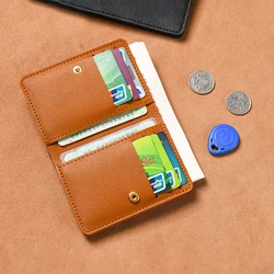 2-In-1 Card Holder Men Women Driver's License ID Bank Credit Card Bag Fashion Portable Slim Ultra-thin Short Wallets Coin Purse