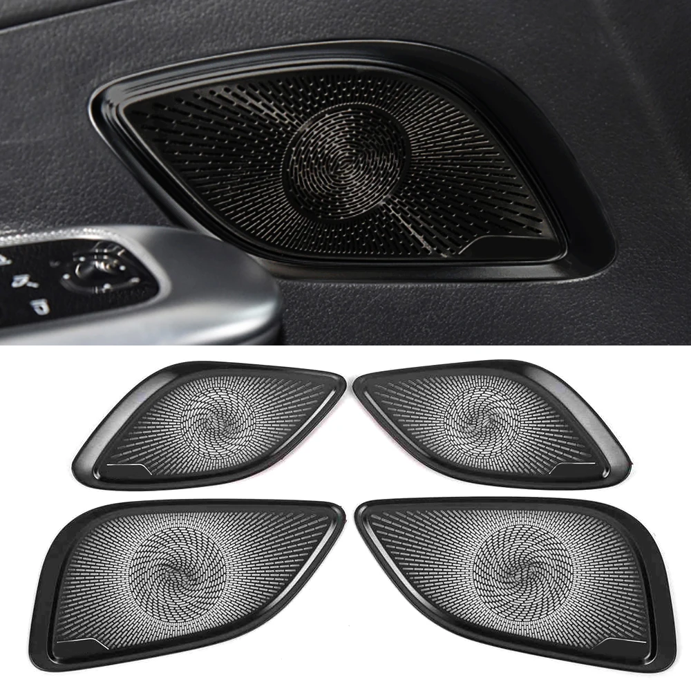 

For Mercedes-Benz EQE SUV (X294) 2023 2024 Car Audio Speaker Cover Loudspeaker Pad Frame Sticker Interior Accessory