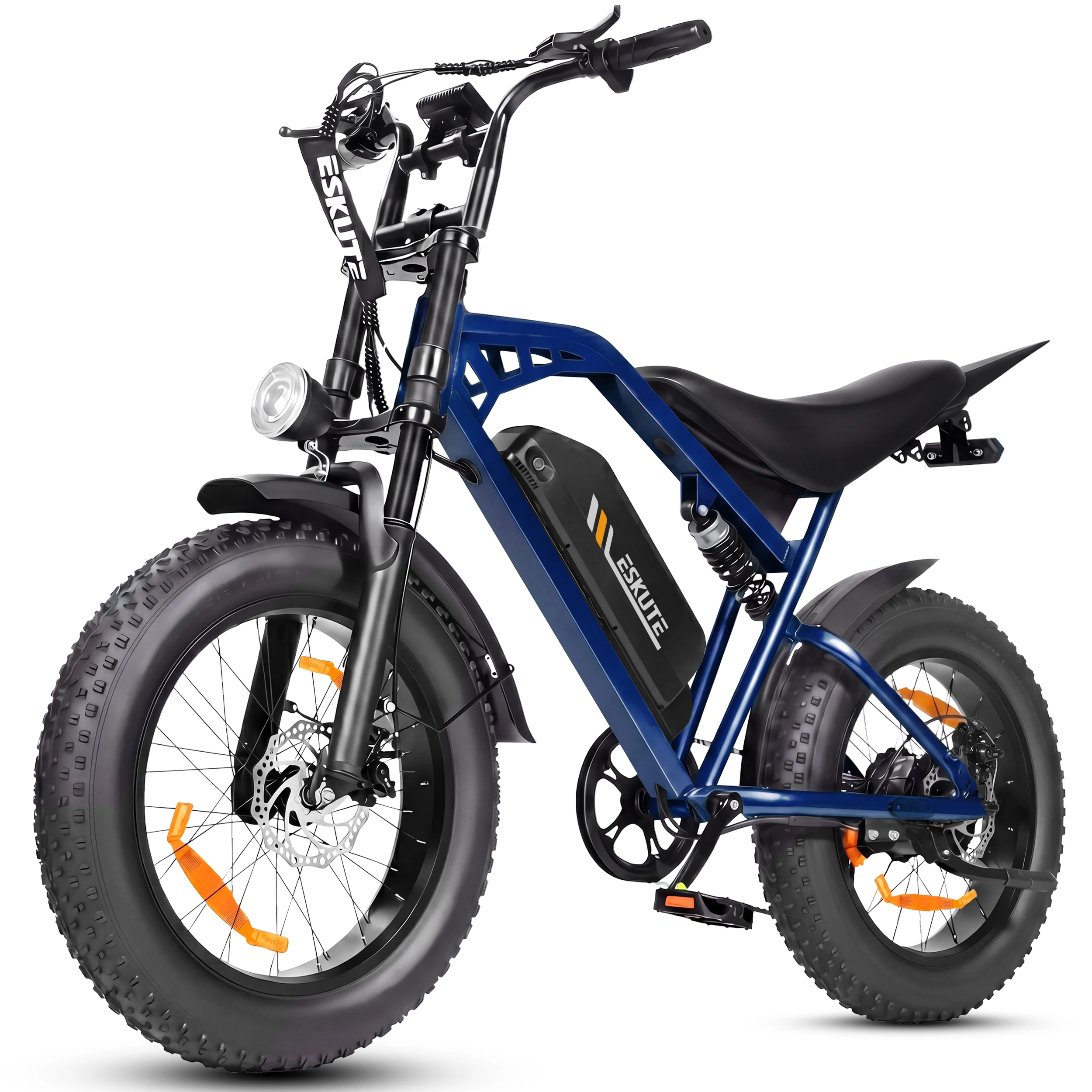 ESKUTE V202 elektrische fiets voor volwassenen, 250W vermogen, 48V 20,8Ah-accu, actieradius van 50-80 km, 20*4,0 inch terreinbanden.