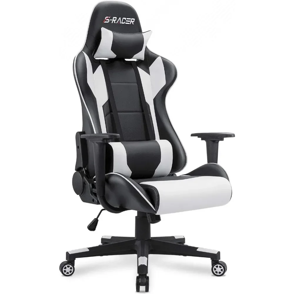 Homall Gaming Chair, Office Chair High Back Computer Chair Leather Desk Chair Racing Executive Ergonomic Adjustable Swivel Task