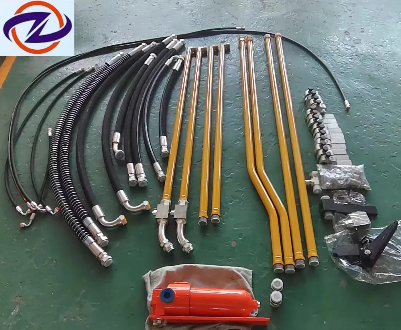 Hydraulic  Hose Kit  Pipe Line Assembly High Pressure Oil Fluid Tube  for Excavator Backhoe Loader Original  Factory All Brands