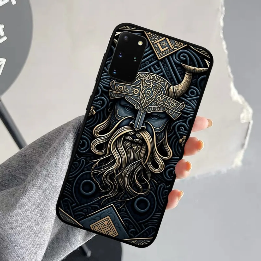 V-Vikings-V-Vegvisires Odin Nordic Phone Case For Samsung S 9 10 20 21 22 23 30 23 24 plus lite Ultra FE S10lite Fundas