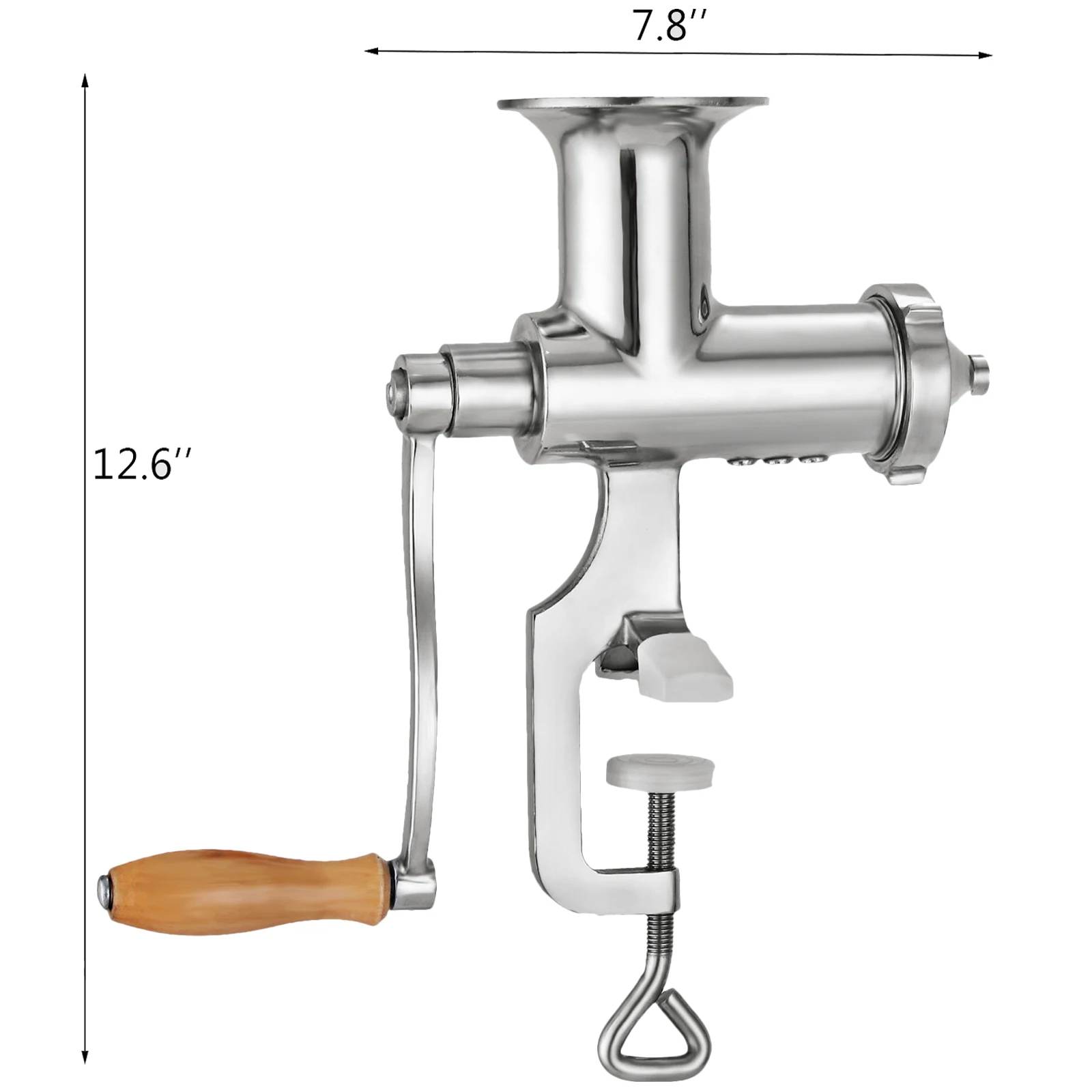 VEVOR Estrattore di Spremiagrumi, Smerigliatrice dell'erba del Grano, Estrattore di Spremiagrumi Manuale, Portatile con Macchina da Spremiagrum,i Estrattore in Acciaio Inossidabile a 3 Setacci