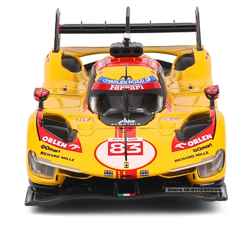 Bburago 1:43 Le Mans Ferrari 499P 2024 488 250 512 Alloy Luxury Vehicle Diecast Pull Back Cars Model Toy Collection Gift