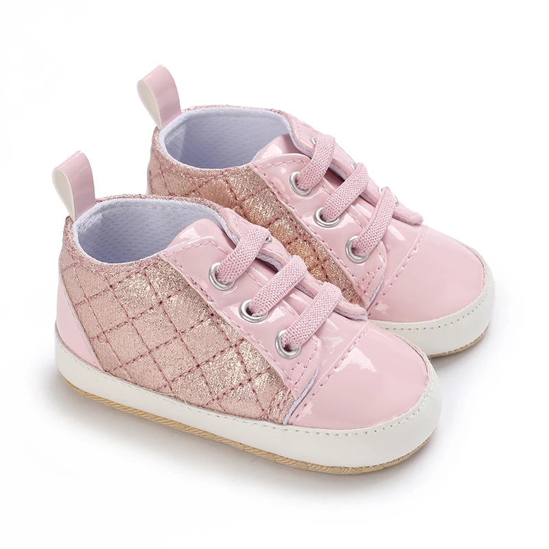 Pink Baby Shoes Princess Fashion Sports Shoes Children's Sneakers Girl Soft Sole Anti slip First Generation Walking Shoes