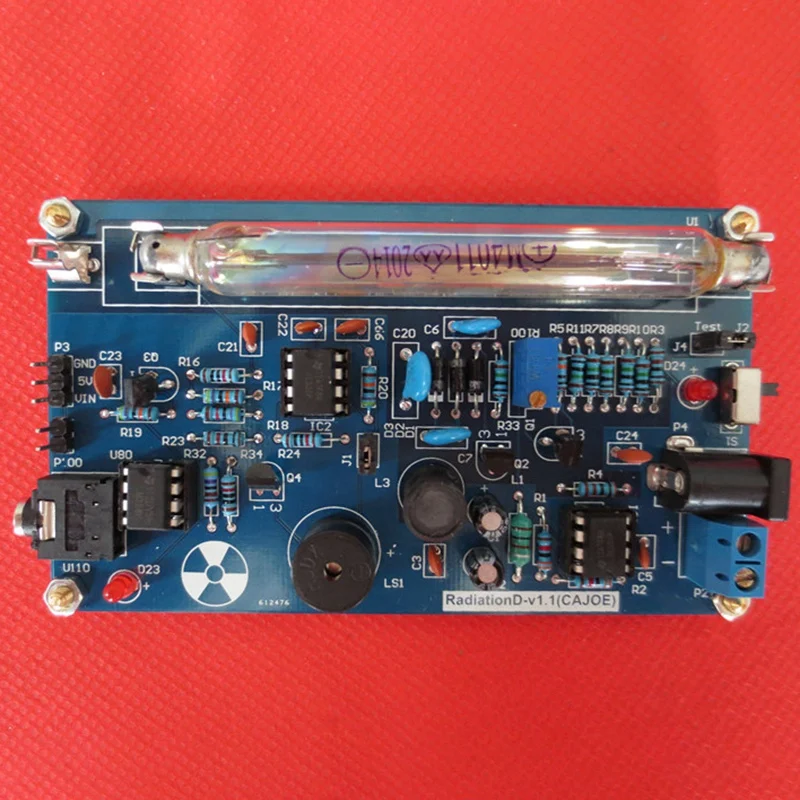 Imagem -04 - Montado Geiger Counter Kit Módulo Detector de Radiação Nuclear Faça Você Mesmo Miller Tube Tubo gm