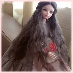 1/3 1/4 1/6 BJD.SD doll wig ,long foam noodle roll gray red brown gold color in stock doll accessories