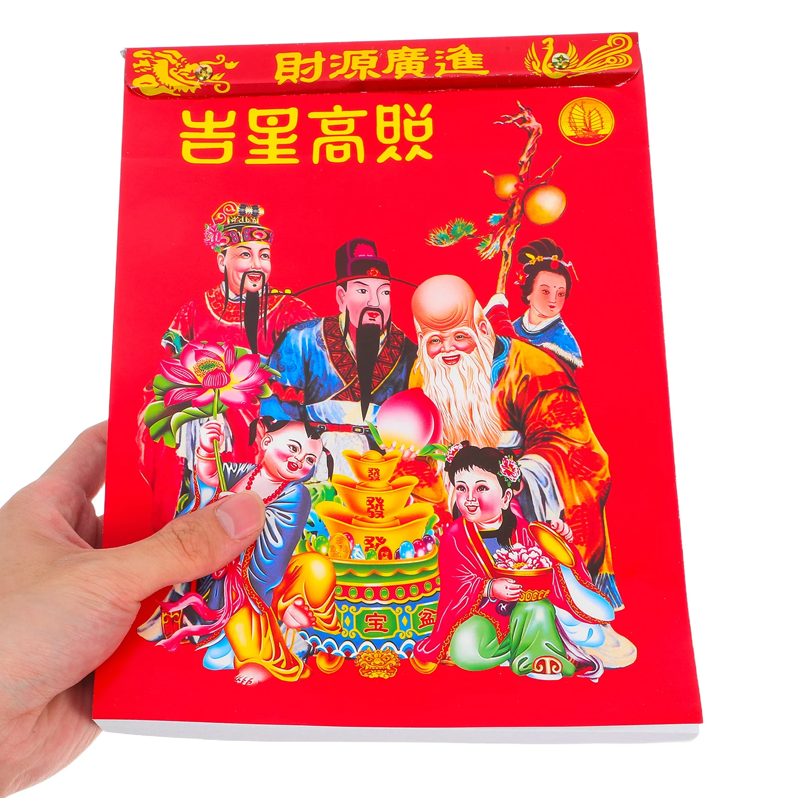 

2026 Year Of The Horse Wall Calendar 16K Tear-Off Chinese Lunar Hanging Calendar For Home Office Decor Daily Almanac Solar Terms