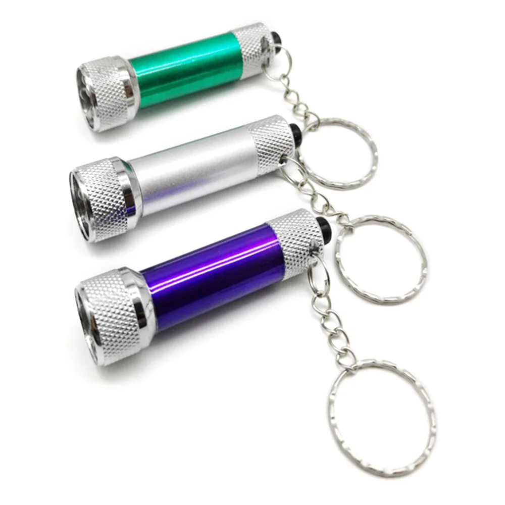 5LED Mini Keychain Light LED Super Bright Small Flashlight Aluminum Alloy Lighting Advertising Flashlight