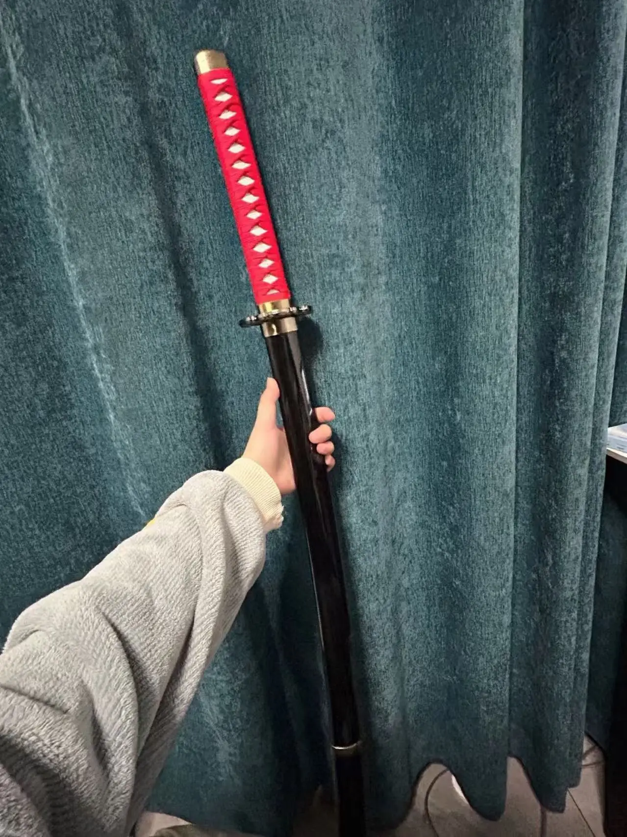 

Anime Cosplay 2D 100cm Inuyasha Sesshoumaru Tenseiga Japan Samurai Wooden Wood Sword Comic-con Party Show Props Gift