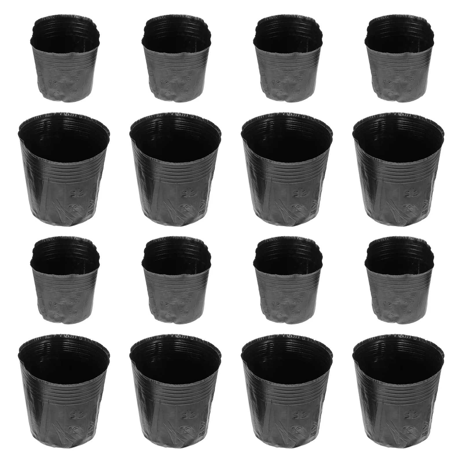 

400Pcs Plant Nursery Cups Thickened Plastic Gardening Pots Outdoor Balcony Seedling Containers Nutrient Basins