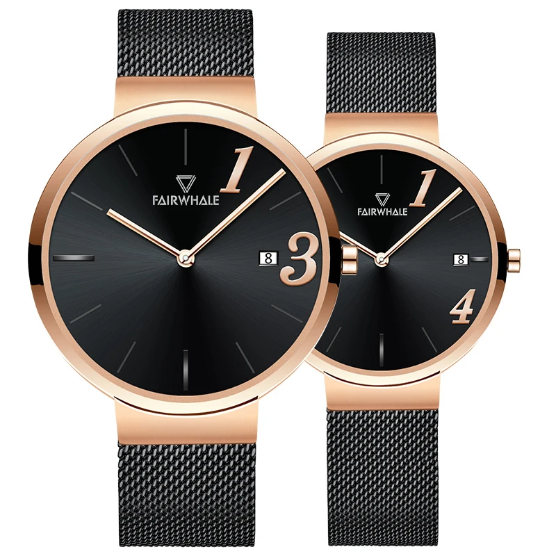 Ultra-Thin Couple Quartz Watch - Top Brand Simple Fashion Men Women Minimalist Waterproof Wristwatch for Ladies And Gentlemen