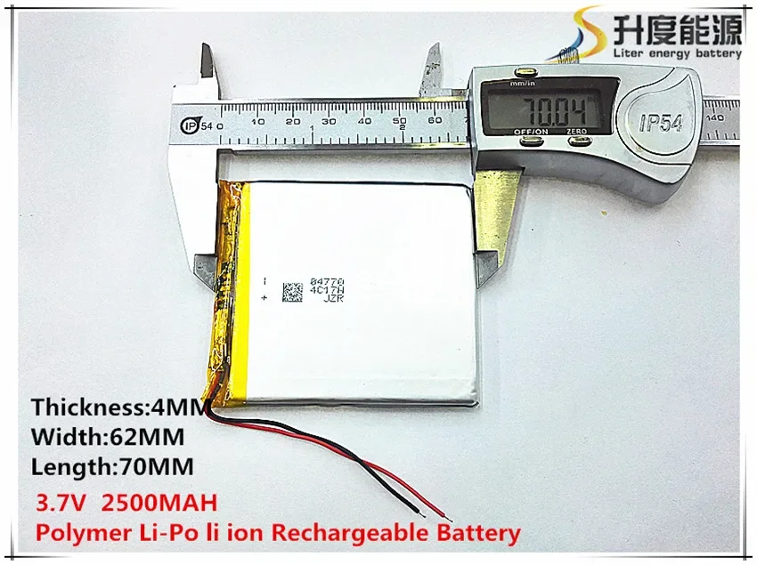 1pcs [SD] 3.7V,2500mAH,[406270] Polymer lithium ion / Li-ion battery for TOY,POWER BANK,GPS,mp3,mp4,cell phone,speaker