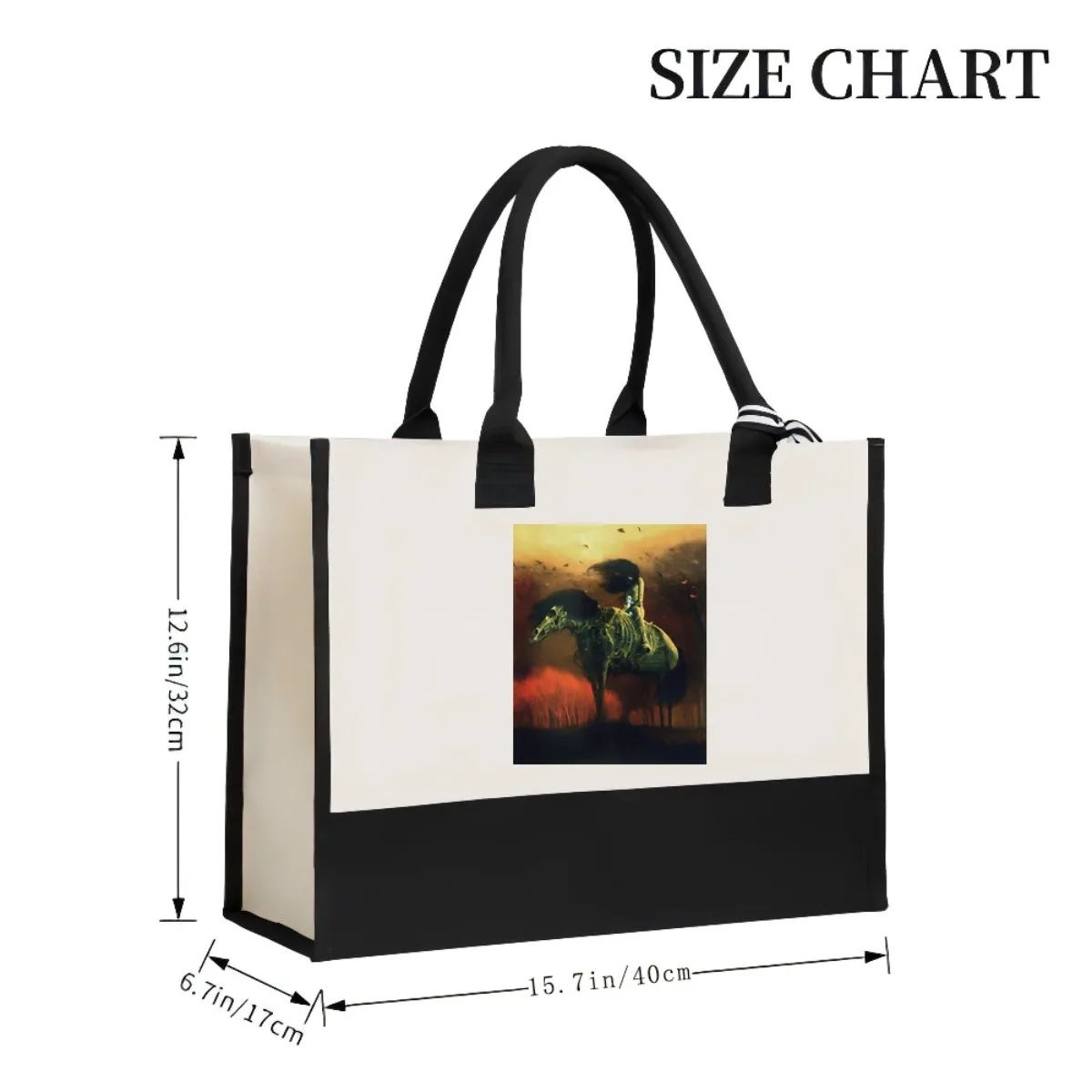 الشهيرة Zdzislaw Beksinski s 2026 جديد وصول الموضة العملي واسعة قابلة لإعادة الاستخدام حمل حقيبة نمط طباعة 2 لهجة الثقيلة Dut #3