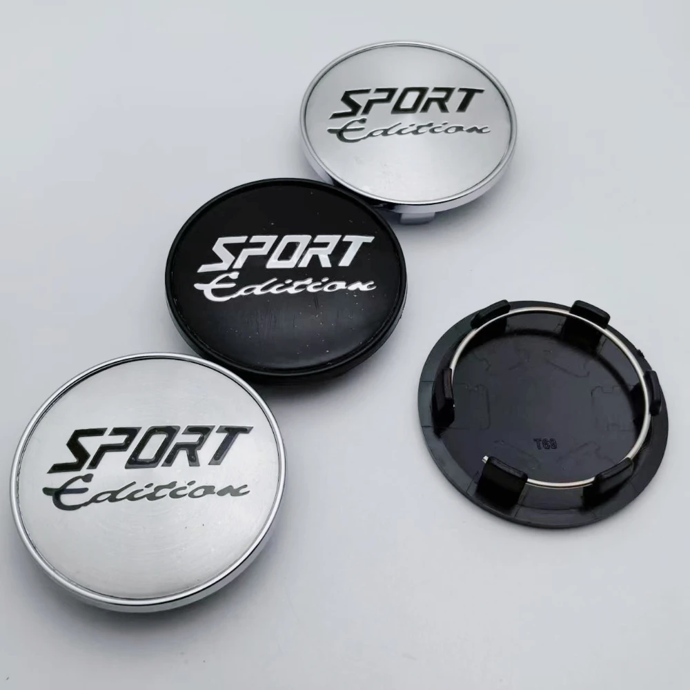 

4pcs 69MM 56MM Sport Edition Logo Emblem Car Wheel Center Caps Wheel Hubcaps Rim Hub Center Dust Cover Replace Car Accessories