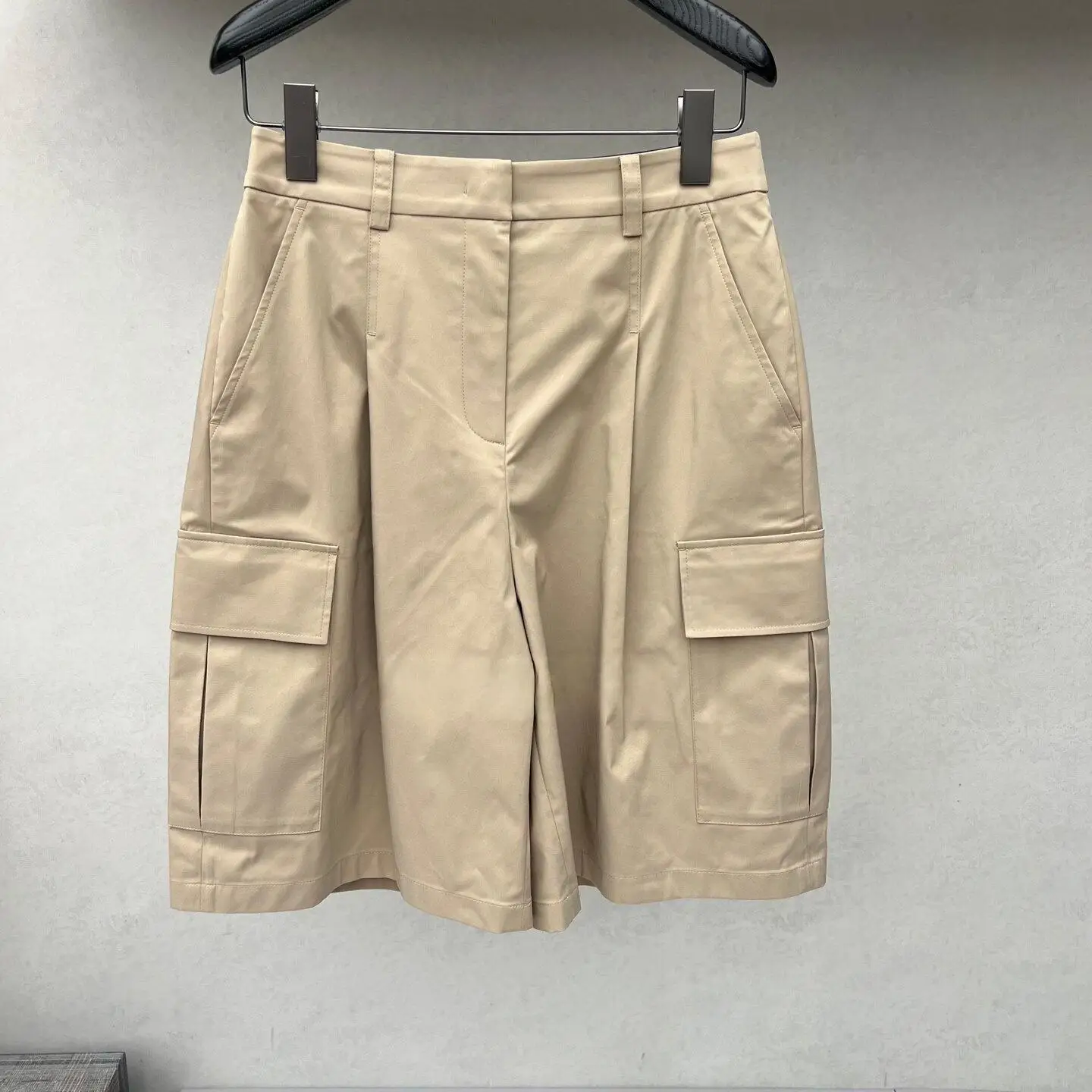 Pantalones Cortos Bermuda para Mujer, Diseño Holgado, Cintura Elástica Delgada, Versátiles, Casuales, Cinco Puntos, para Golf, Verano 2026