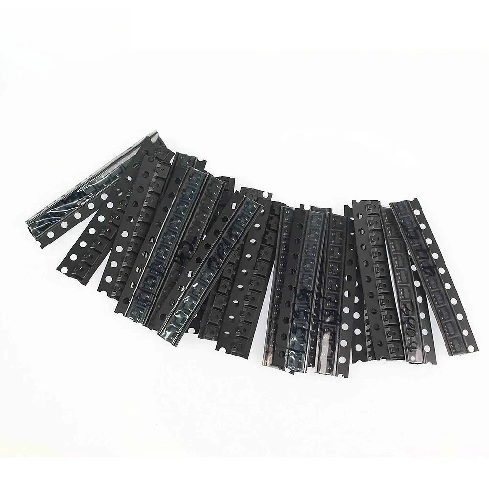 180PCS SOT23 SMD Transistor Assortment Kit 18 Types S9013 S9014 S9015 S9018 2N3904 2N3906 A92 C1815 A1015 for Electronics DIY