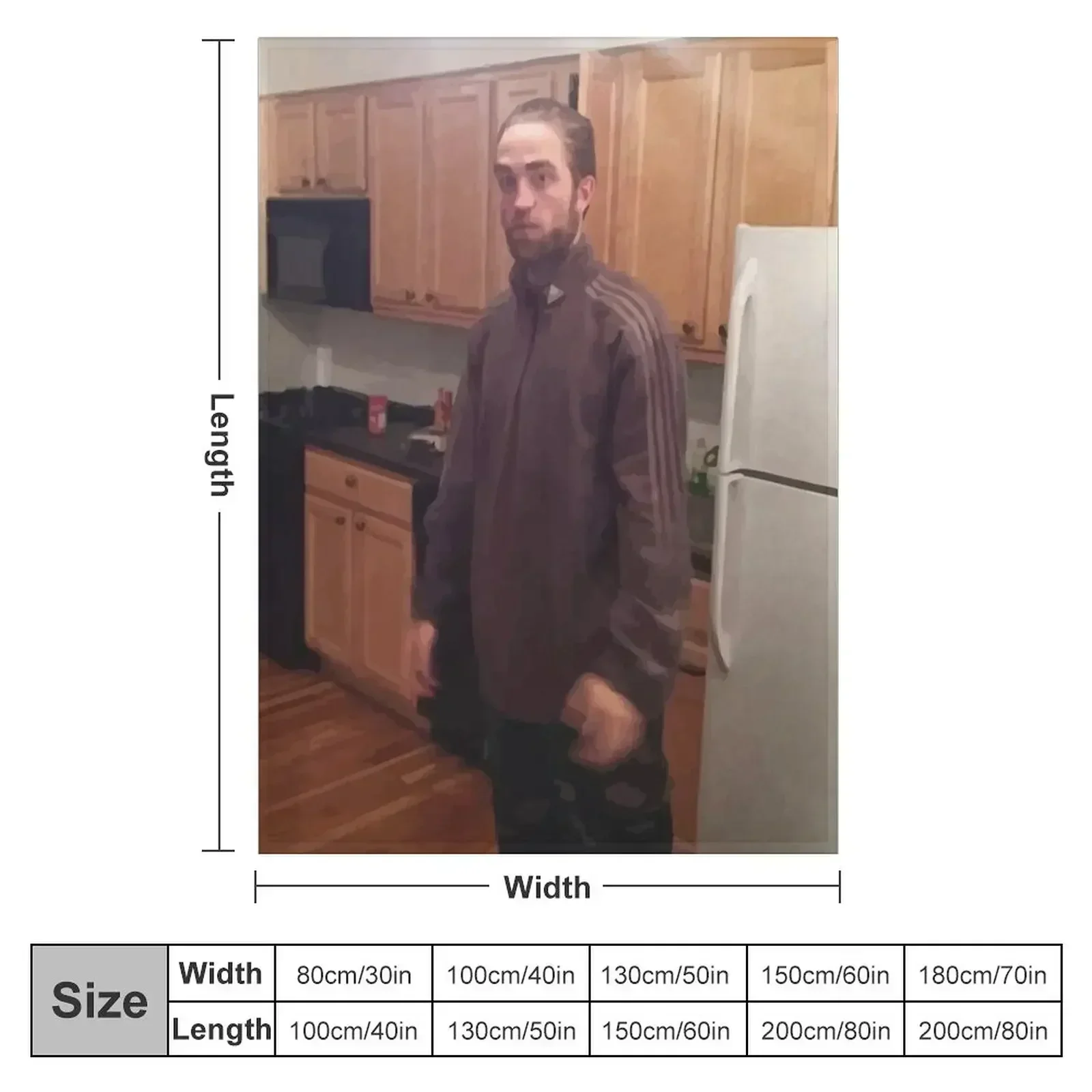 Robert standing meme Throw Blanket Fashion Sofas Blankets For Bed warm winter Decorative Throw Flannel cosplay anime Blankets