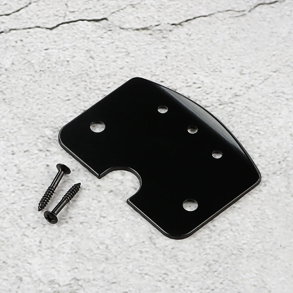 

Black 5-Hole Electric Guitar Tremolo Spring Cavity Backplate - Protective Rear Cover for Circuit Wiring