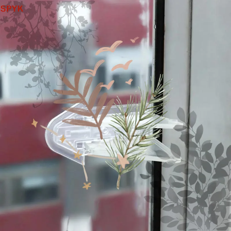Sliding Door Window Protection Lock Child Lock Safety Butterfly Sliding Locks Anti-Pinch Wardrobe Locking Children Protection