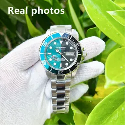 Luxury Brand Drop Shipping Sapphire Glass Automatic Orange Wristwatch Waterproof 200M Luminous Mechanical Day Date Display Watch