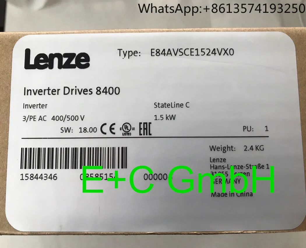 

2025 Spot E84AVSCE1524VX0 Inverter 8400 Lenze Drive