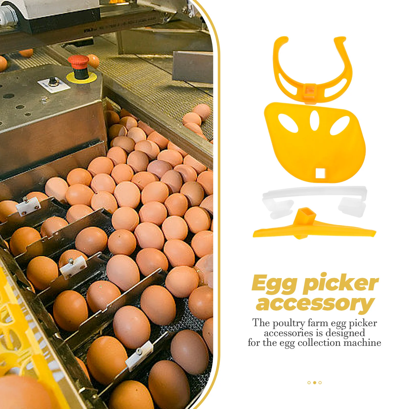 

1Set Egg Collection Machine Accessory Farm Machine Part Easy Gather Eggs Different Farm Areas Egg Picker Accessory