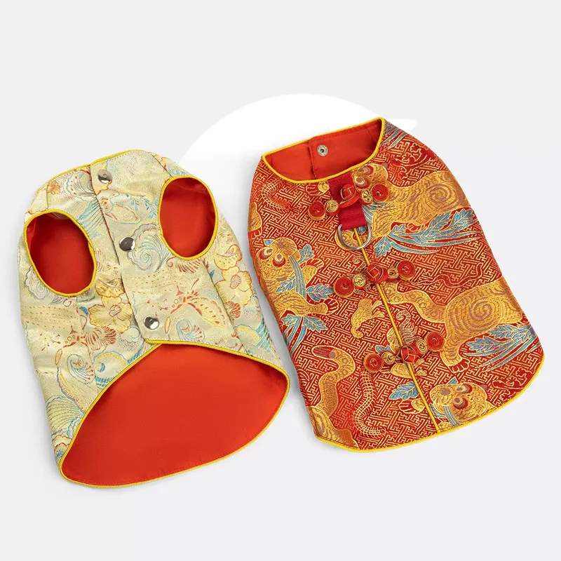 

Китайский Новый год, одежда для собак, йоркский померанский шпиц, пудель, бишон, шнауцер, мопс, французский бульдог, корги, шиба-ину, бордер-колли, одежда