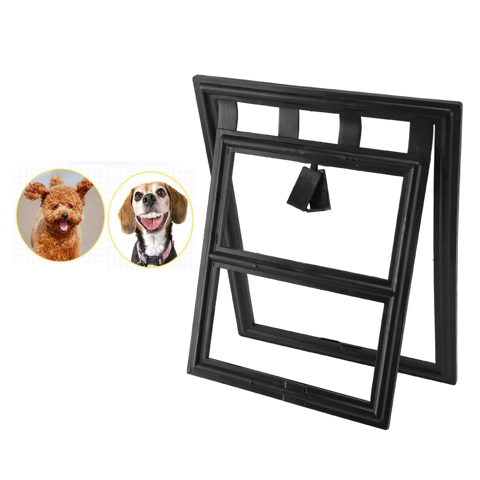 Professional Pet Screen Door, Bite Resistant, Free Access, Lockable Dog Screen Door, Inside Door Flap for Pets, Pigs, Cat