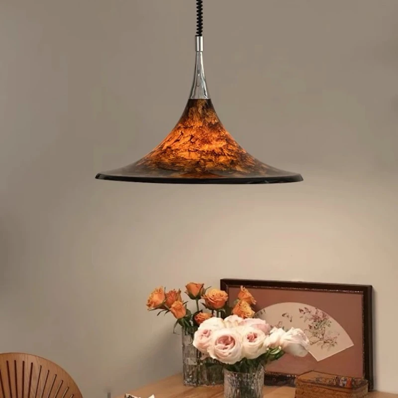 Fer LED lustre moderne Style artistique suspension Restaurant étude couloir éclairage lampes décoration de la maison accessoires