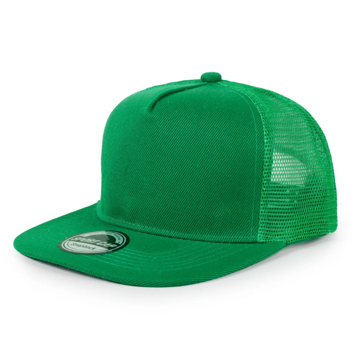 Customized Printed Logo Hip-Hop Flat Brimmed Hats Men's And Women's Versatile Outdoor Sun Shading And Sun Protection Mesh Caps