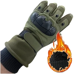 Winter Tactical gloves padded thickened men and women soft shell sports motorcycle riding winter cycling winter warm gloves