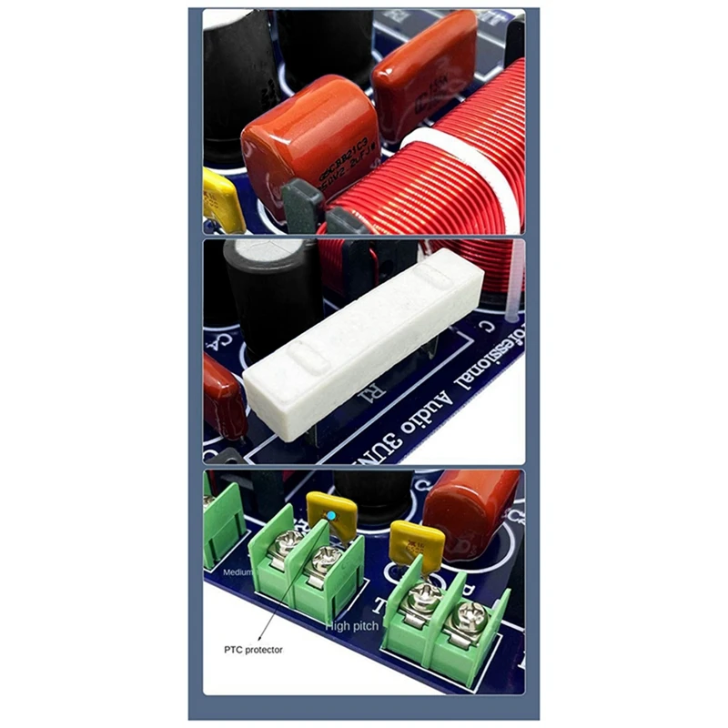 1ชิ้น5500Hz ตัวแบ่งเบสสูงปรับได้ตัวกรอง HIFI 250W