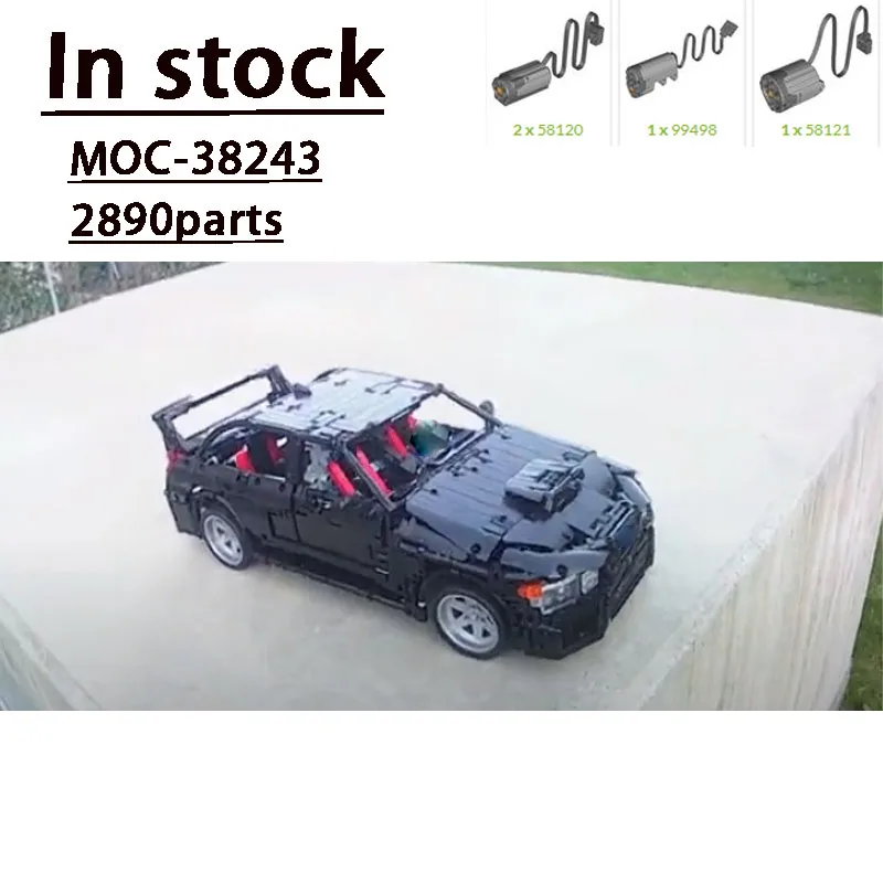 

MOC-38243 известная серия фильмов, электрический суперкар в сборе, строительный блок, модель 2890, детали, строительные блоки, детская игрушка на день рождения, подарок