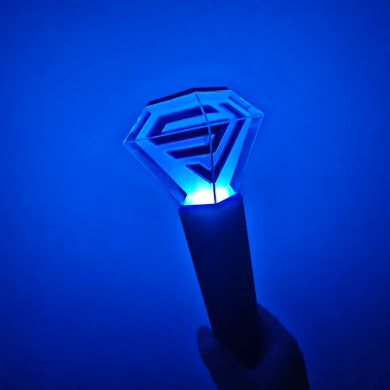 In Stock Kpop Super Junior Lightstick Ver.2 With Bluetooth Glow Hand Light Concert Cheer Light Stick Lamp Fans Collection Toy